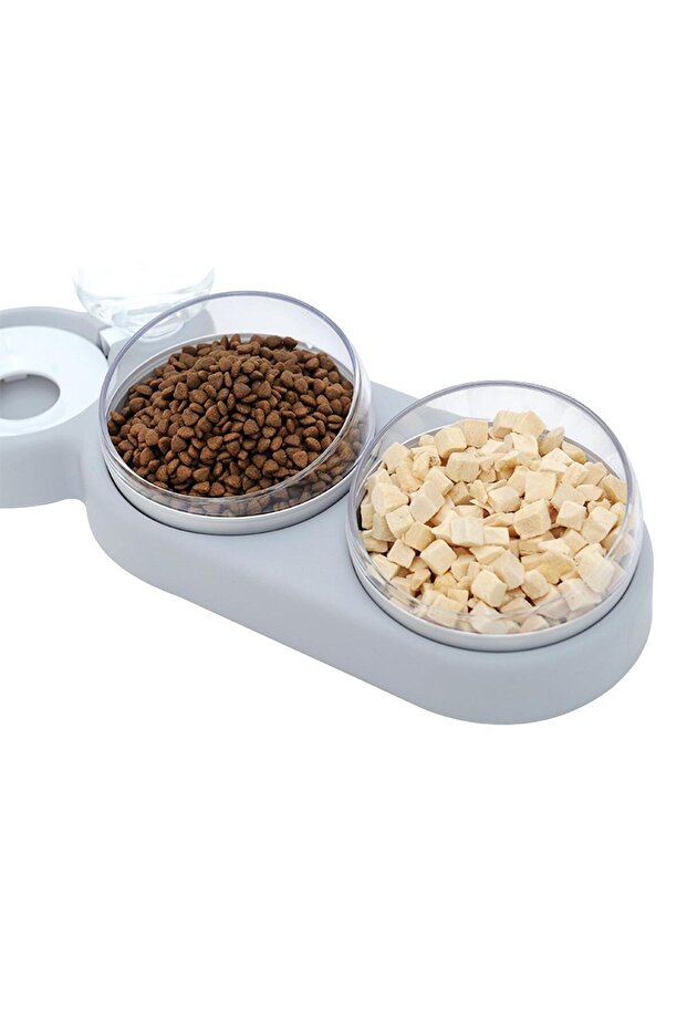Double Inclined Feeding Bowl for Cats with Water Dispenser, AVX-AG 684 E - 2