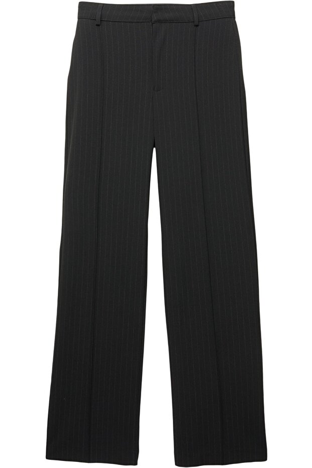 Nervürlü kumaş pantolon - 6