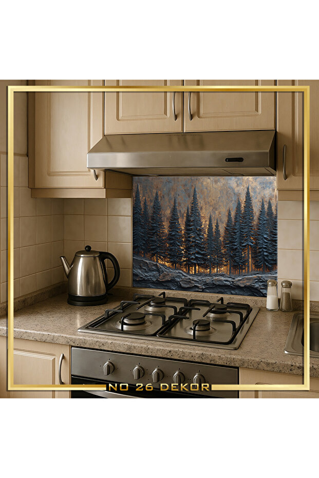 Tempered Glass Kitchen Counter Top