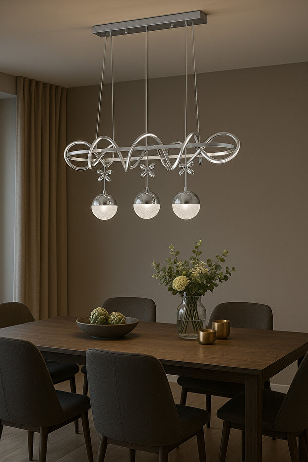 BUSE MASAÜSTÜ LEDLİAVİZE KROM - 5