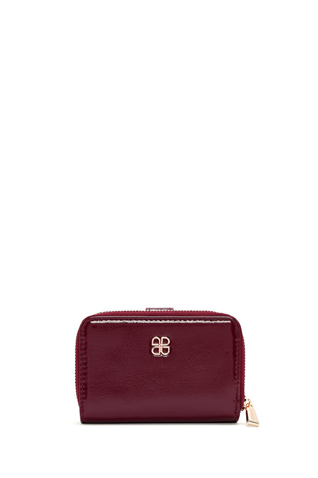 Women's Burgundy Patent Leather Wallet 000A2D561516