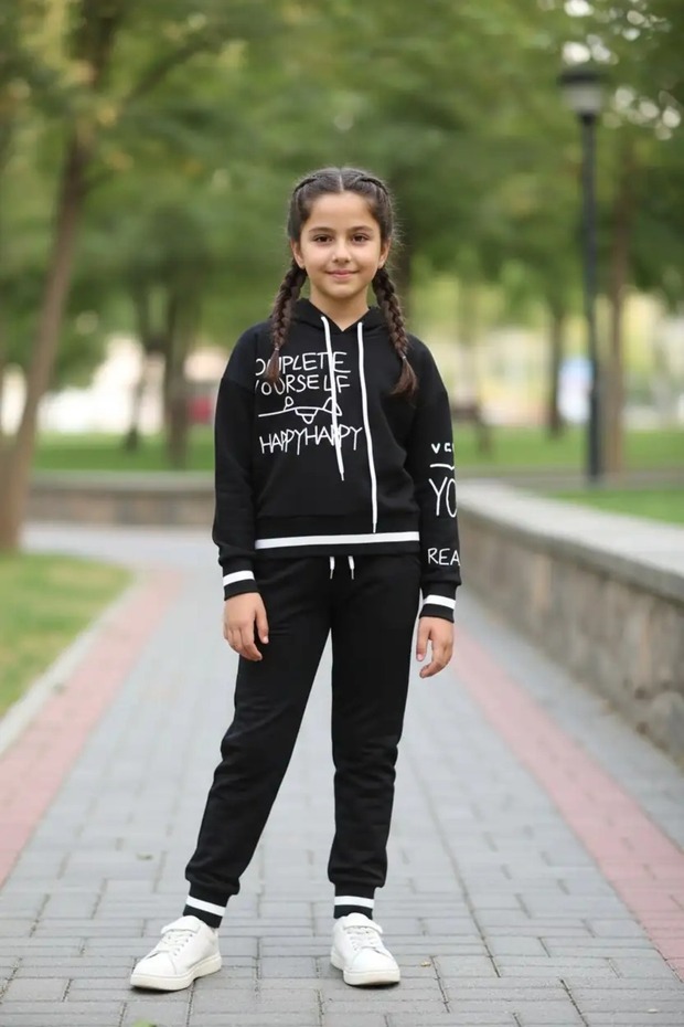 Girl's Hooded Set