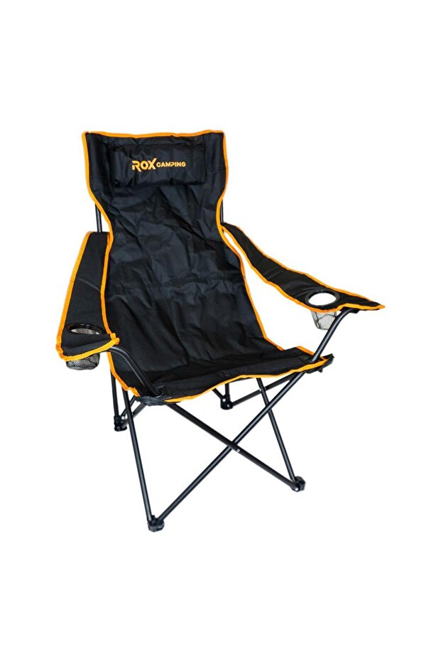 Camping Katlanır Kamp Sandalyesi - Siyah