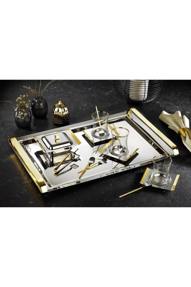 X Large Tea Set Gold 40 Pieces / for 12 People