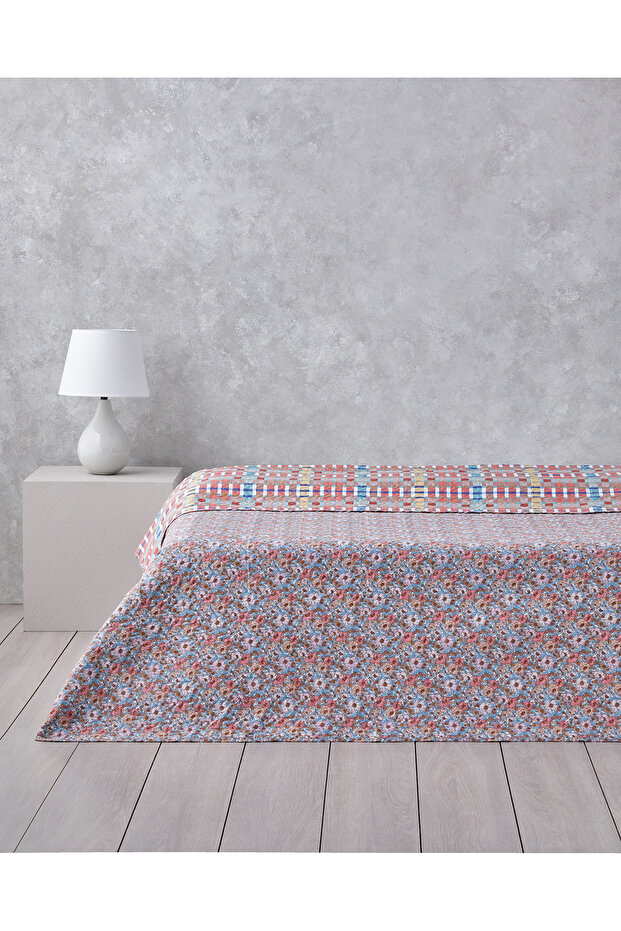 Ruby Blossom Tek Kişilik Çok Amaçlı Örtü 160x220 cm Kırmızı - 1