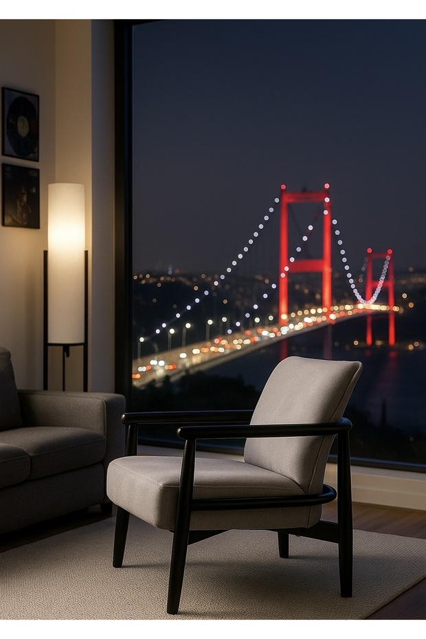 İcon Ahşap Berjer Masif Tekli Koltuk - 3