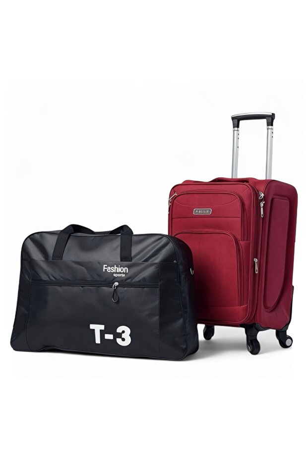 Soft Material 20 Inch (7-10kg) Luggage Lightweight Cabin Size - Durable T3 Duffle Bag Combo