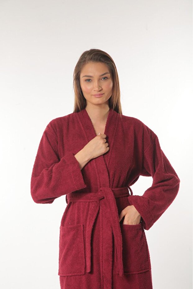 SOFT KİMONO YAKA BORNOZ - 3