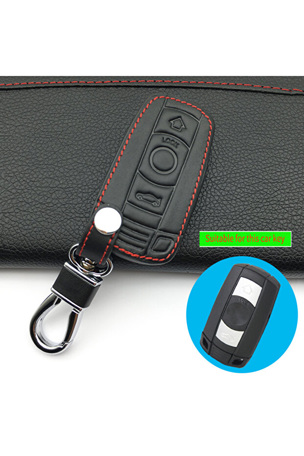 Leather Key Case for BMW E90 E60 E70 E87 E30 E34 E36 E38 E39 E46 - MODEL 1 - 4