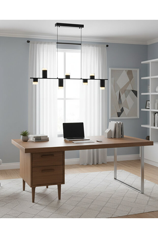 5036-7as Sarkıt Avize Mat Siyah - 8