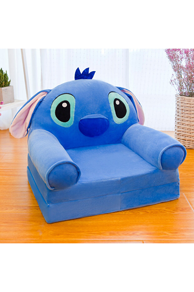 Stitch extendable plush armchair, Lilo & Stitch character, blue - 2
