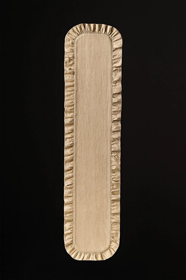 Fırfırlı Masa Runner 120x40 cm – Şık Dekoratif Masa Örtüsü - 4