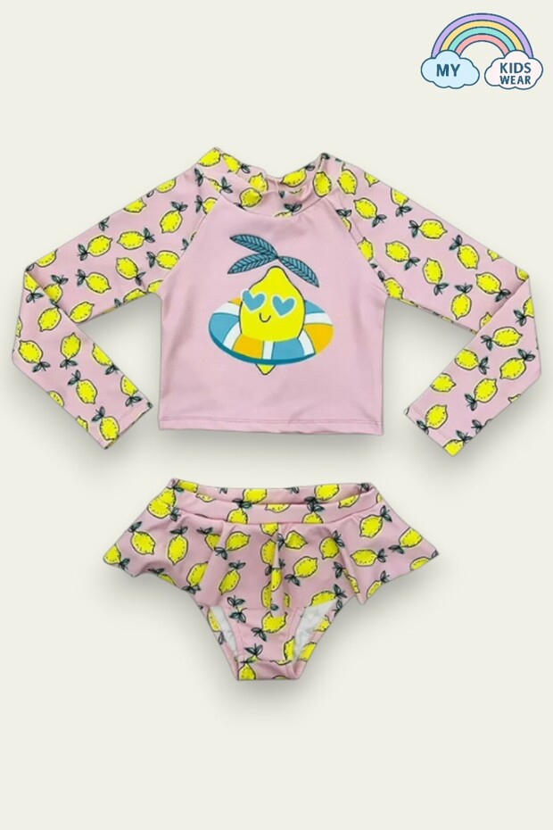 Print Detailed Swimsuit Set