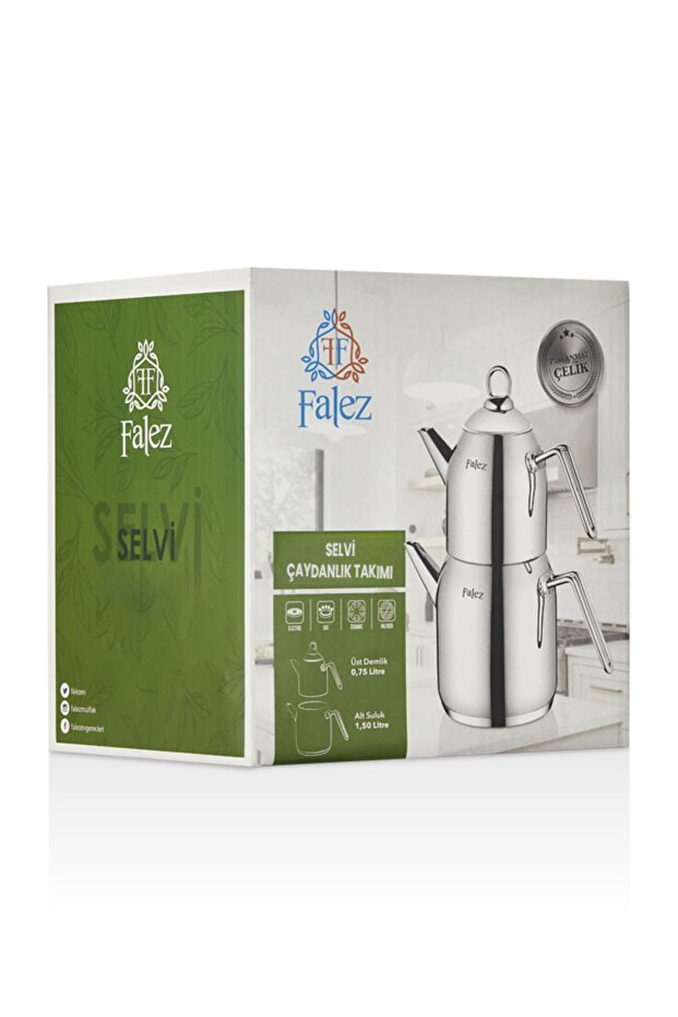 Selvi Mini Boy Çelik Çaydanlık Takımı - 6