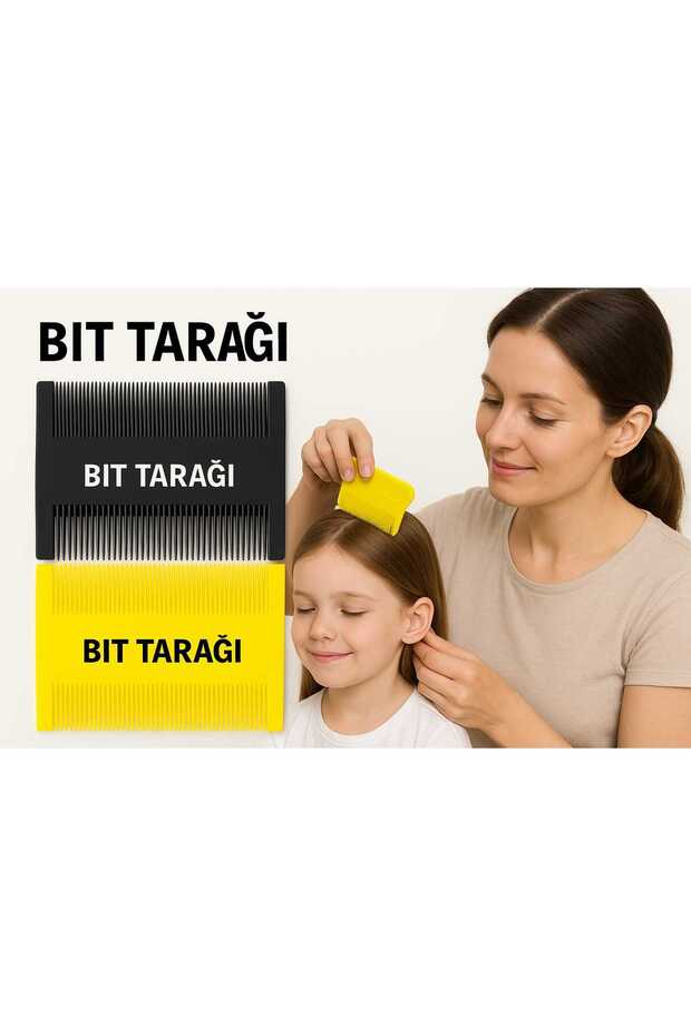 1 Adet Insan Bit Tarağı En Ince Aralıklı Bit Tarak Sağlam Plastik Bit Pire Tarağı Karışık Renklerde - 3