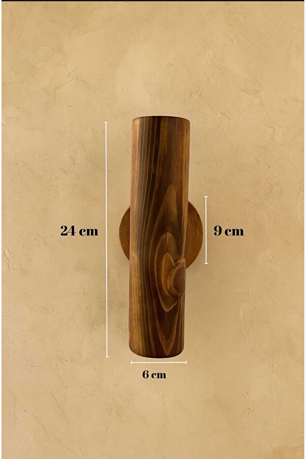 Duvar Apliği Yansıtma Tasarımlı Çift Yönlü Ahşap Salon Hol Cafe Otel Duvar Apliği - 4