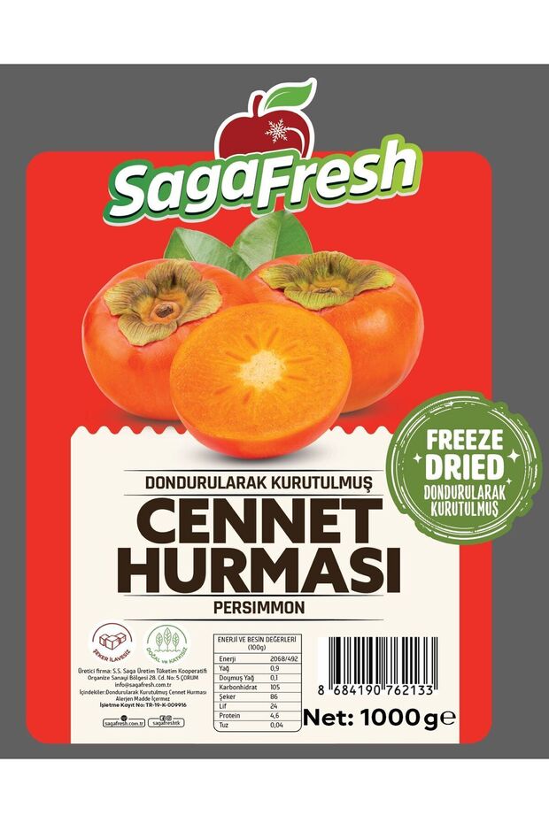 Freeze-Dried Paradise Persimmon Slices 1000g