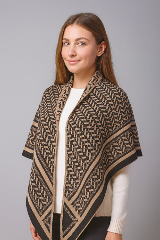 شال تريكو بنمط مثلث - 2