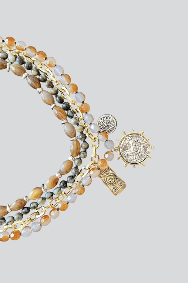 Çoklu Charmlı Kolye - 3