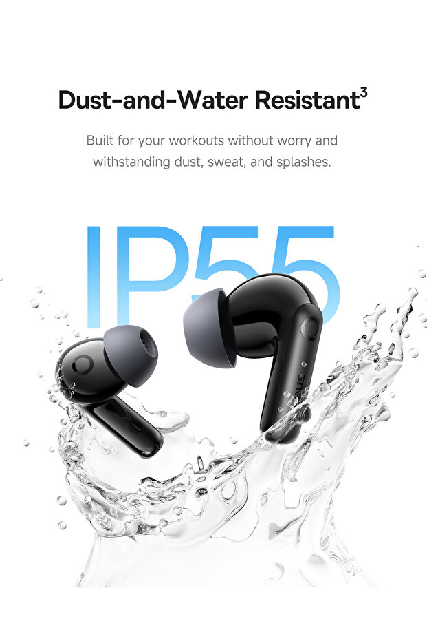 Bass BP1 Pro ANC Kablosuz Kulaklık, 6 Mikrofonlu AI Net Arama, IP55, 55 Saat Oynatma Süresi - 7