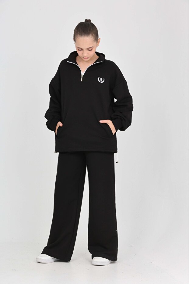 Set de trening brodat Infinity pentru fete - 3