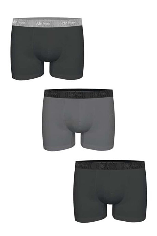 بوكسر أسود ثلاثي متعدد الألوان - 1