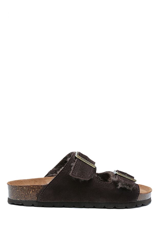 K15121Sd Soft Step Women's Suede Leather Sabo Cork Slippers 36-41