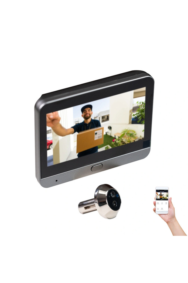 Smart Wireless Peephole with Motion Detection and Phone Viewing - 1