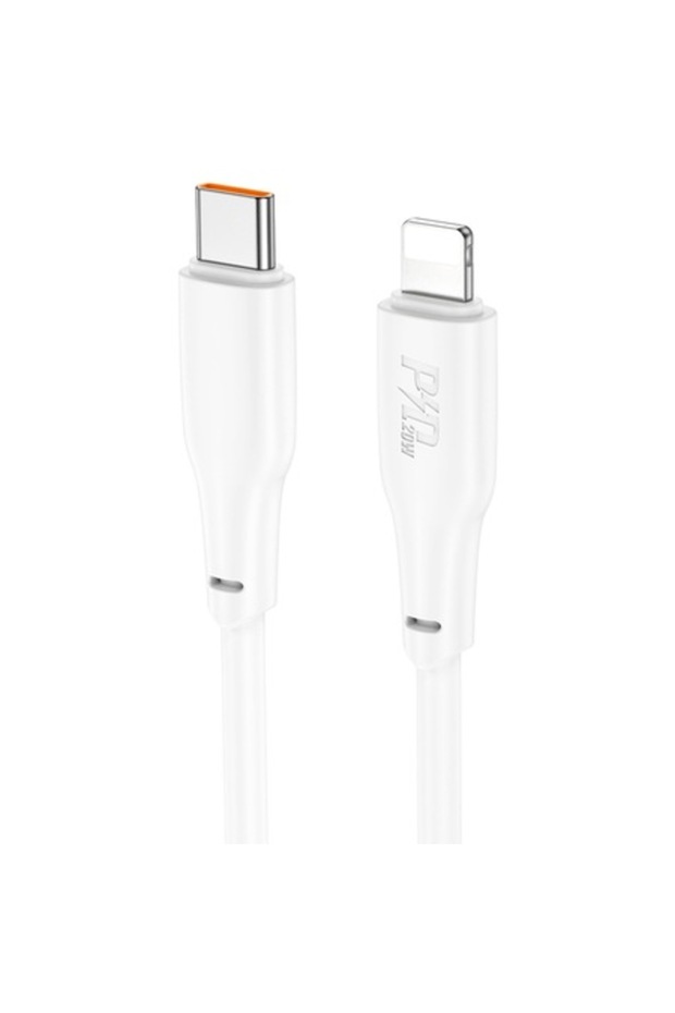 X93 Type-C - Lightning Data and Charging Cable, White - 1