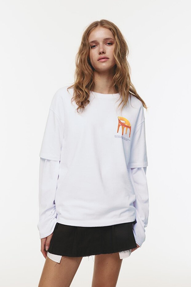 Mobilya yazılı t-shirt - 3