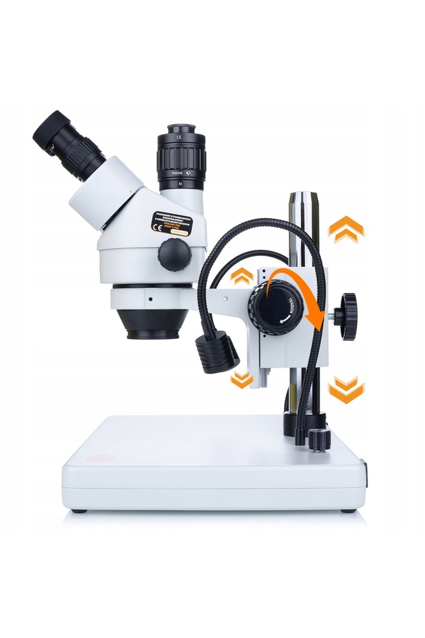 Mercury Pro Trinocular Microscope MSMP-T-POB | Zoom 7–45x, LED Illumination - 6
