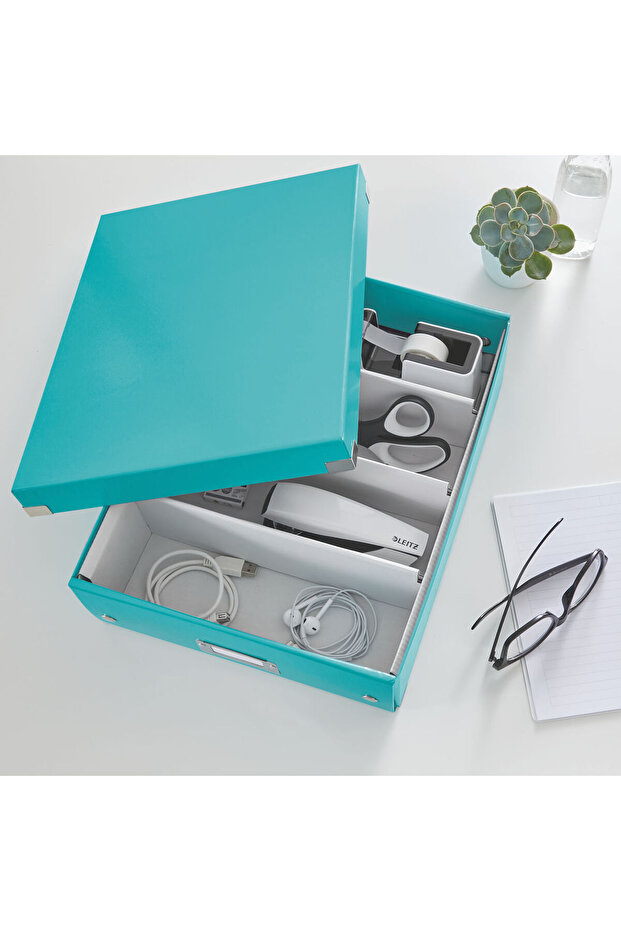 WOW Click&Store foldable laminated cardboard filing box with lid - 3