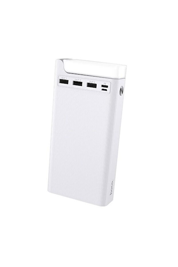 Portable Battery J62 30000mAh, 3xUSB Output, White - 1