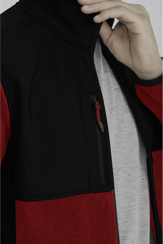 Erkek Softshell Garnili Polar - 3