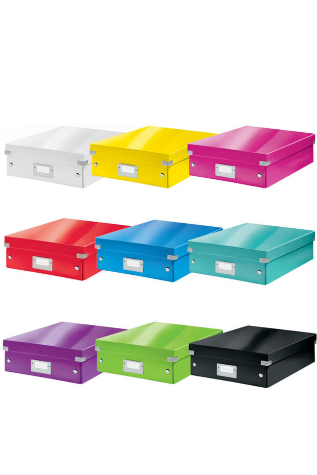 WOW Click&Store foldable laminated cardboard filing box with lid - 9