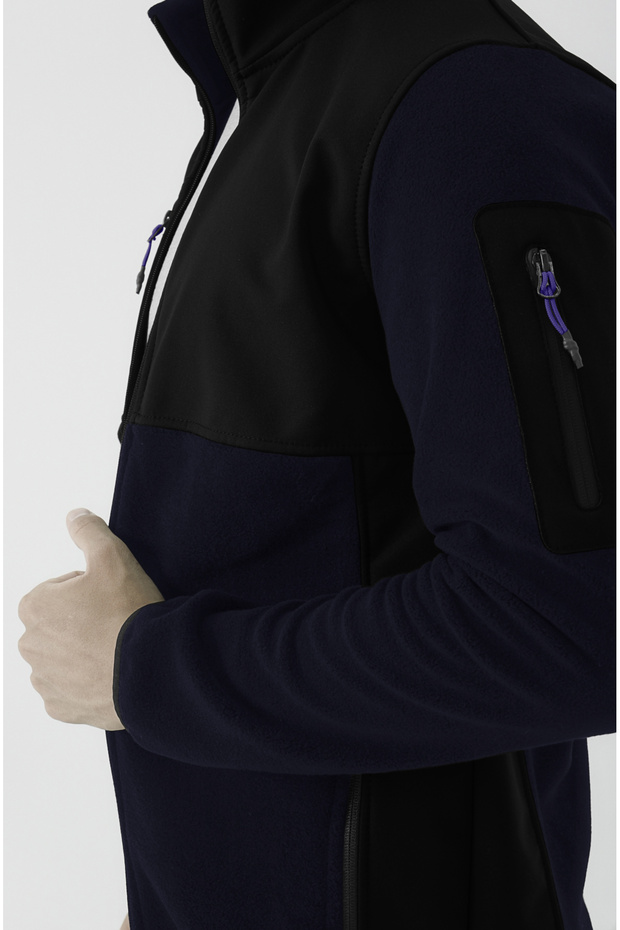 Erkek Softshell Garnili Polar - 2