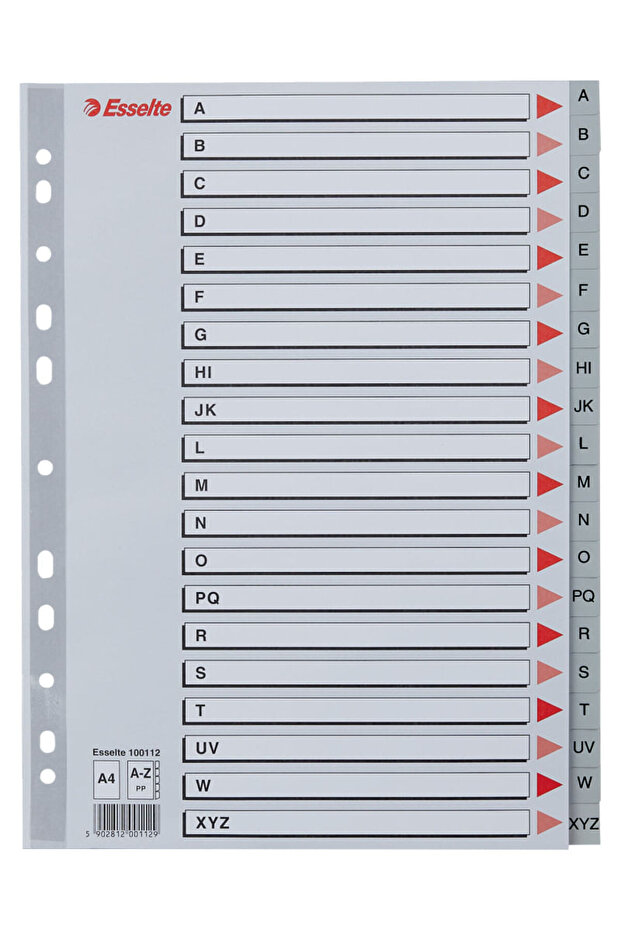 Plastic index A4 index A-Z - 6