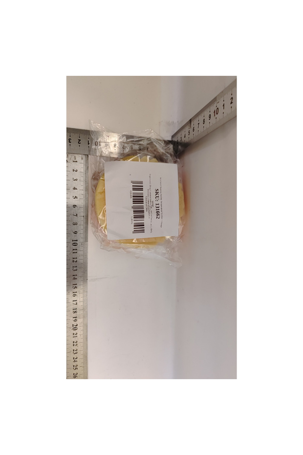 Dish Sponge, Flippy, Round Smiley Face Pattern, 10x4 cm, Orange - 2