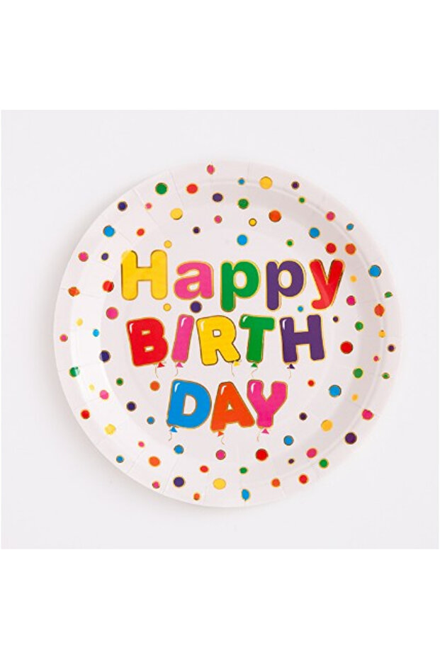 Set 10 farfurii 23 cm, multicolor - 1