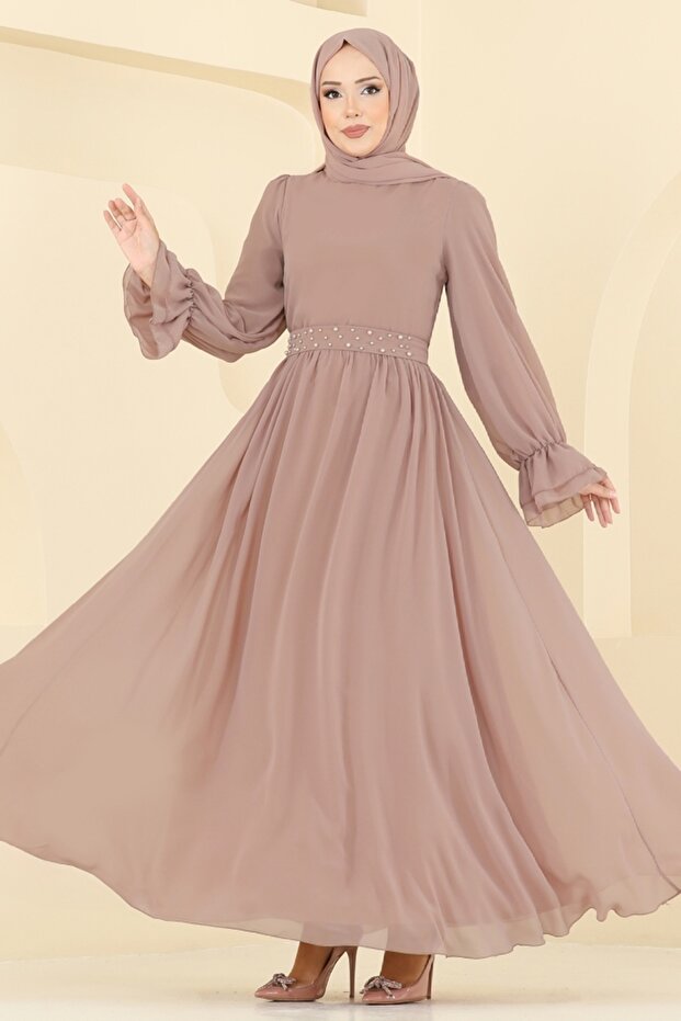 Kemeri İnci Detaylı Abiye 5706EDF311-MS Vizyon - 2