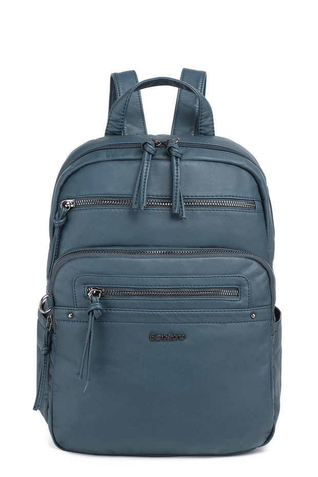Barcelona Daily Medium Size Sports Multi-Pocket Women's Backpack 1928 Jeans Blue
