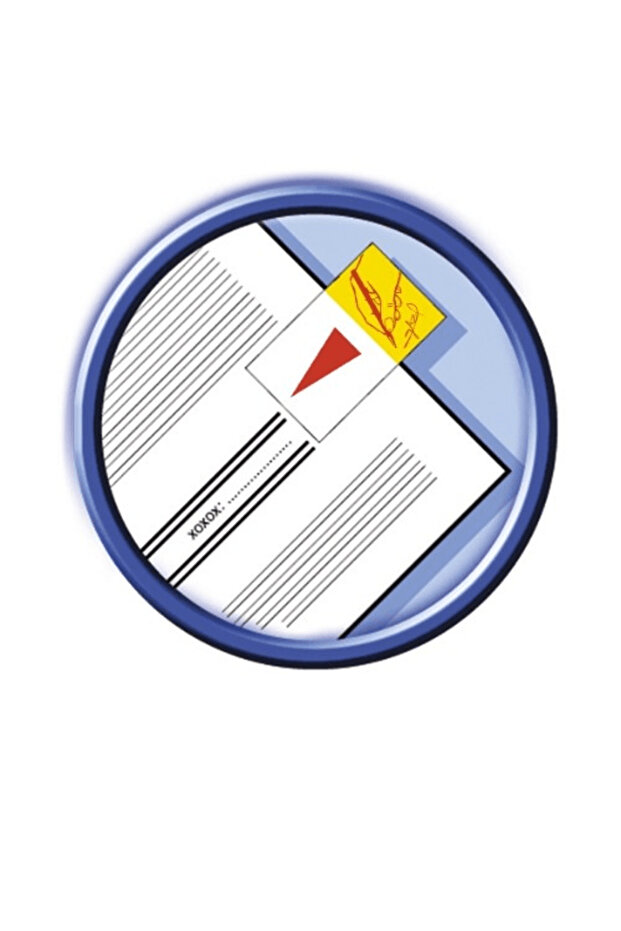 plastic Post-It index "Sign here" - 3