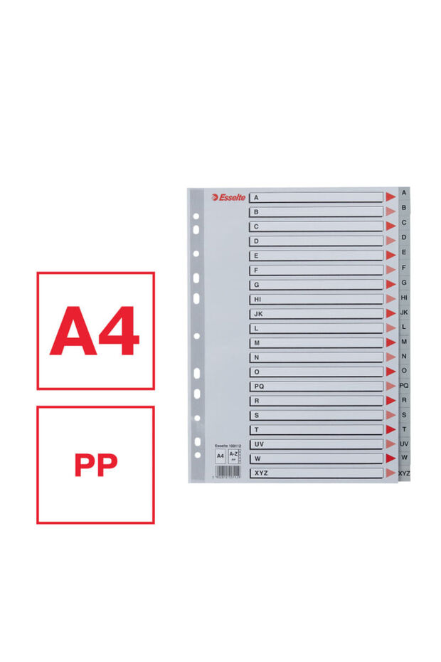 Plastic index A4 index A-Z - 5
