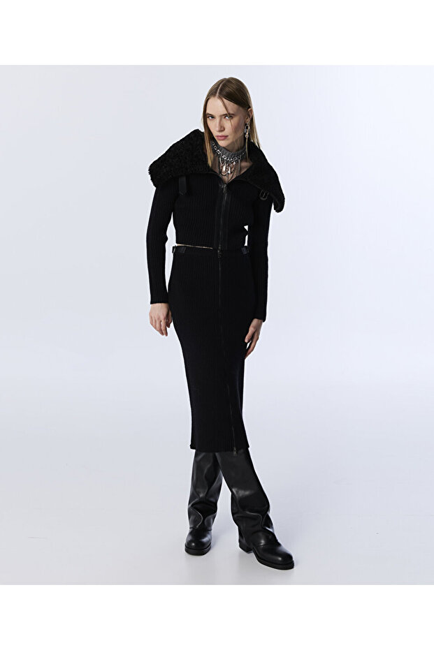 ÇİFT KEMERLİ TRİKO ETEK - 1