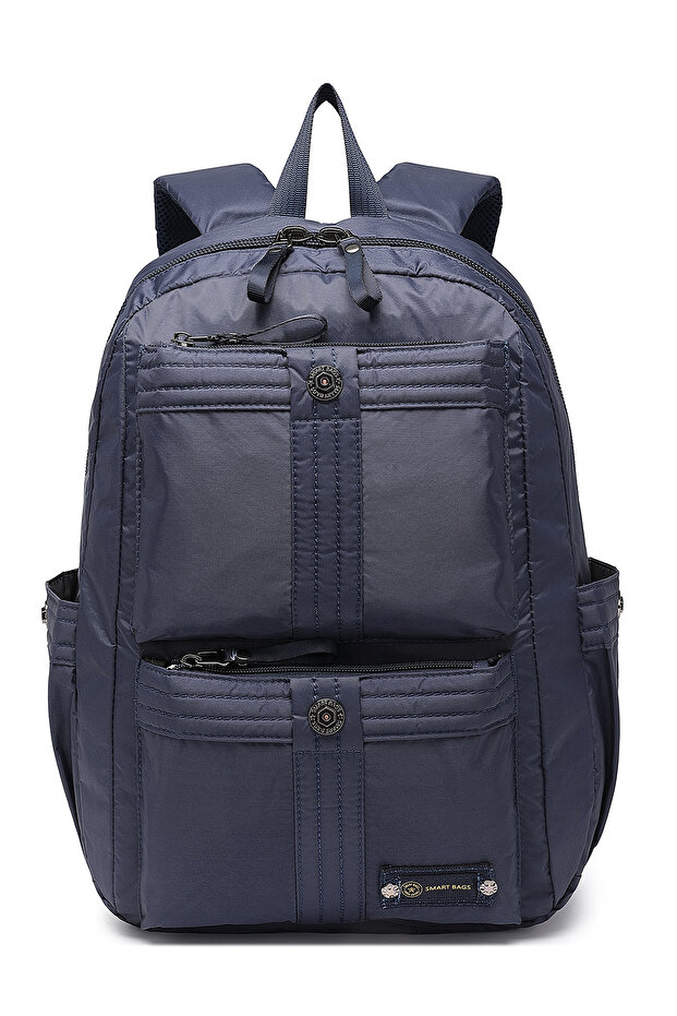 Smart Bags Large Size Waterproof Backpack Suitable for Daily Use and School with Laptop Compartment 8714 Navy Blue