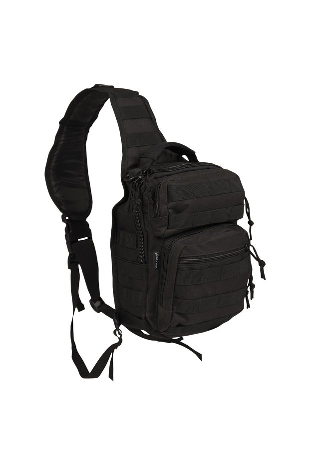 Assault tactical military backpack single strap black