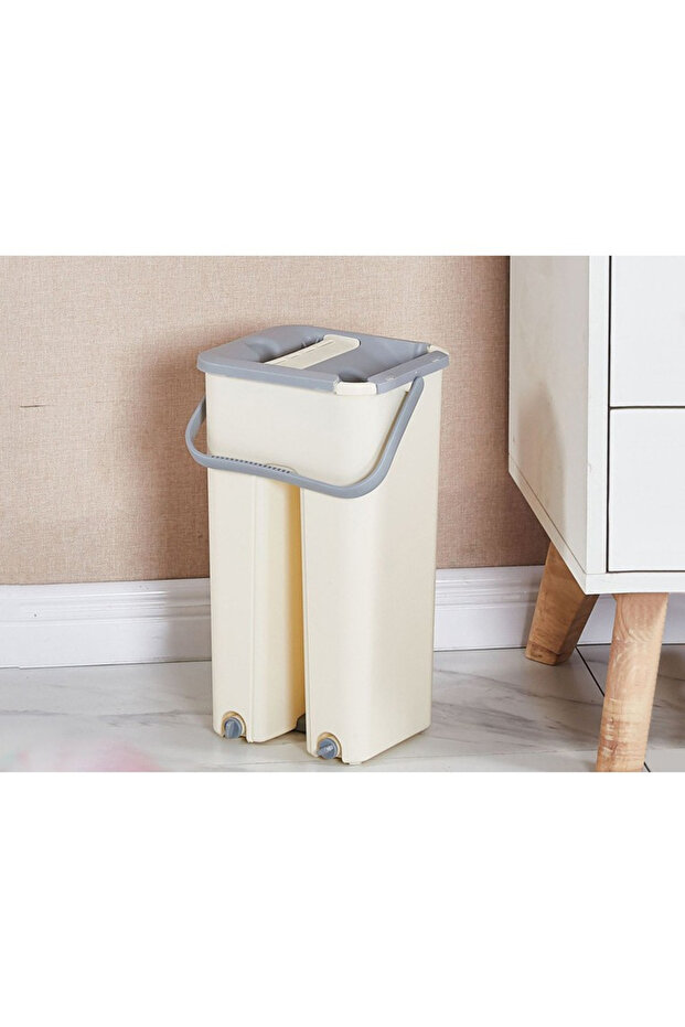Flippy cleaning set, mop and bucket, 6 l bucket, 2 microfiber refills included, modern design, p - 2