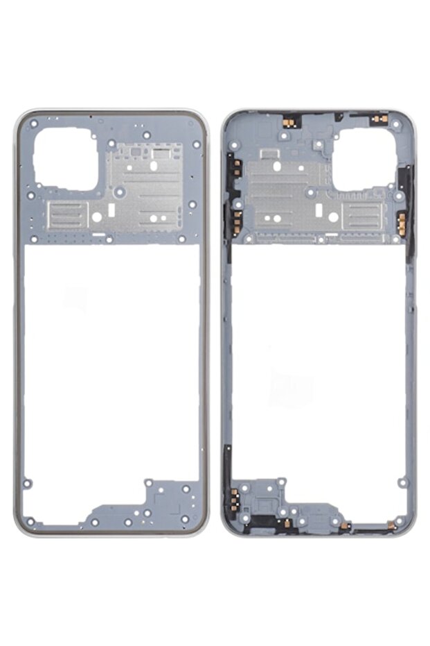 A92s Middle Case, Silver - 1