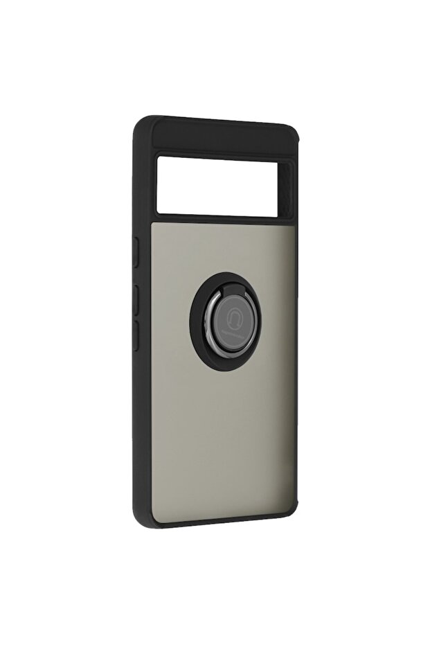 Case compatible with Google Pixel 7, magnetic ring support, Black - 2