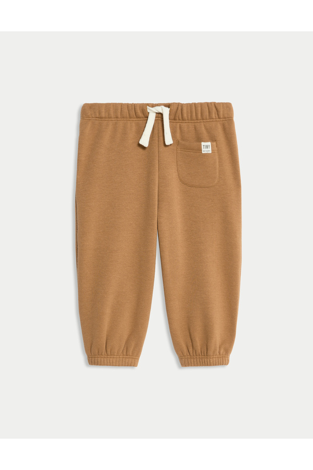 Pamuk Karışımlı Polar Astarlı Jogger Pantolon (0-3 Yaş) - 1